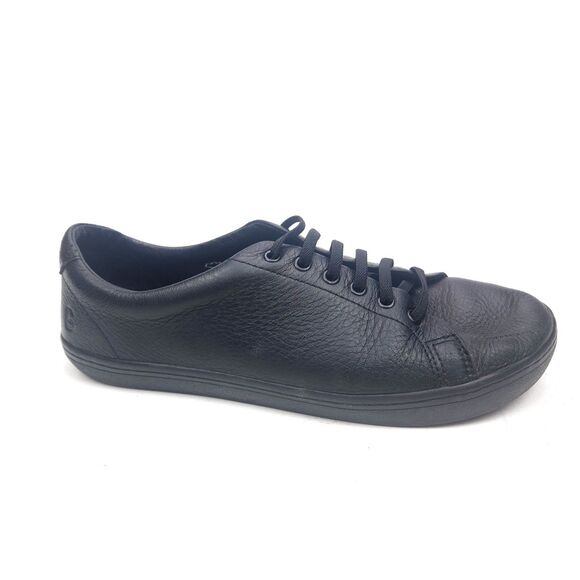 Birchbury Bramfords Shoes Men's 8 Black Leather Barefoot Minimalist Sneakers